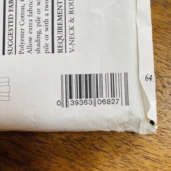 New Look Sewing Pattern #6827 Blouson Dress Neckline Option 80's UNCUT Sz 8 - 18 - Picture 4 of 5